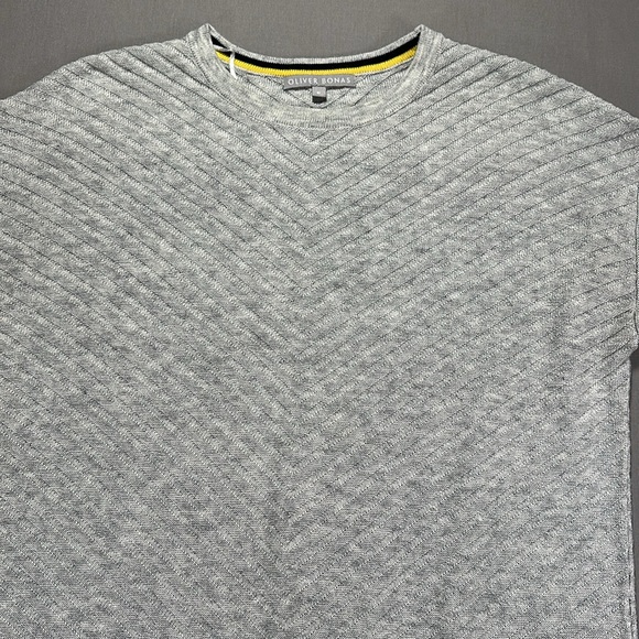 Oliver Bonas Ribbed Knit Sweater Dress, Long Sleeve, Gray, Textured - Womens 8 - Picture 4 of 15